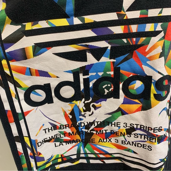 Adidas screen printed tee t-shit bold logo - Picture 2 of 4